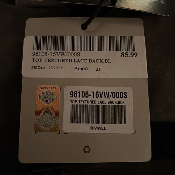 NWT Genuine Harley Davidson Denim Corset Vest - Picture 6 of 6